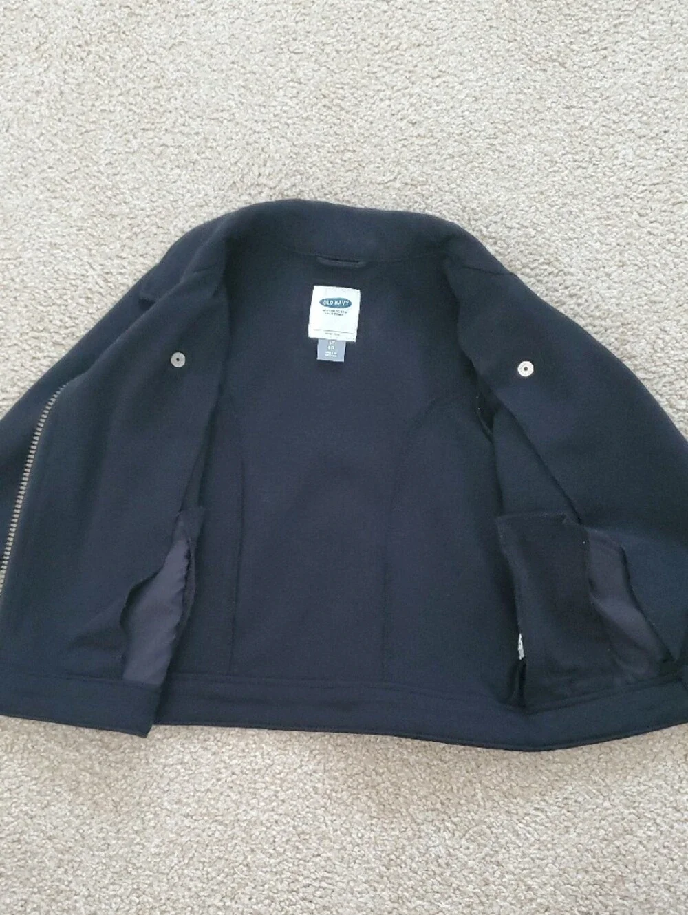 Old Navy Black Zip Moto Jacket, Size 5T